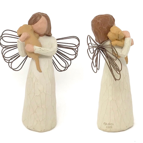 Willow Tree Other - WILLOW TREE ANGEL OF FRIENDSHIP Pup Dog LORDI 1999